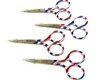 3.5" Red, White, and Blue Scissors