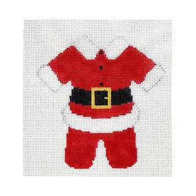 CBK Needlepoint Collections Walker Street Designs Santa Suit Ornament 
WSD-XO01
