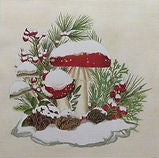 Painted Pony Nicole Tamarin Winter Mushrooms NT-FL05