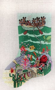 X-85 (TS) - Underwater Santa Scuba stocking
