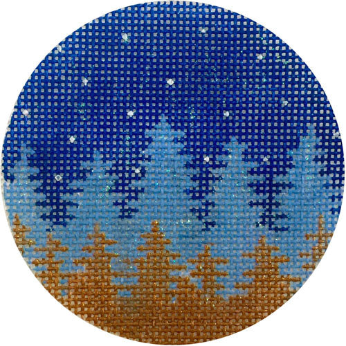 Faded Night Trees Ornament (TS)