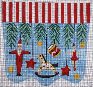 XC-13 (TS) - Primitive Ornament w/Horse Stocking Cuff