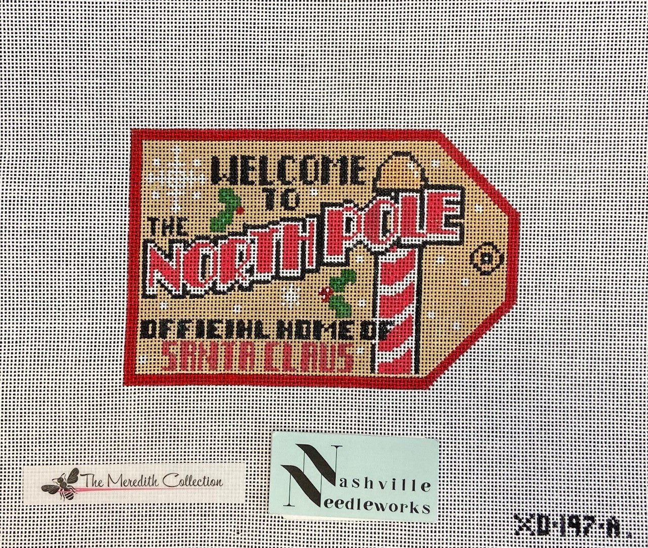 The Meredith Collection XO-197-A 
Welcome to the North Pole Gift Tag