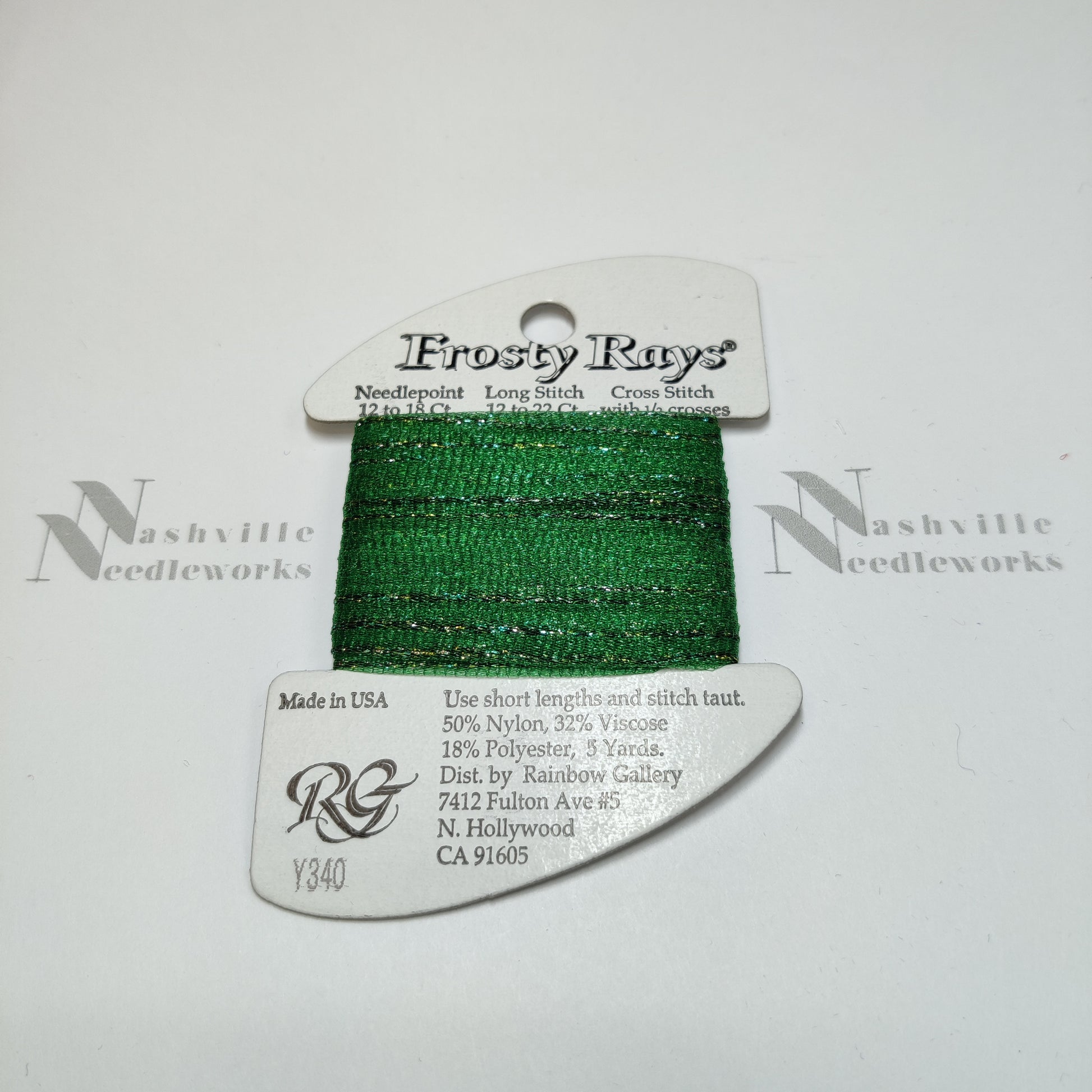 Frosty Rays Y340 Xmas Green Sparkle Gloss