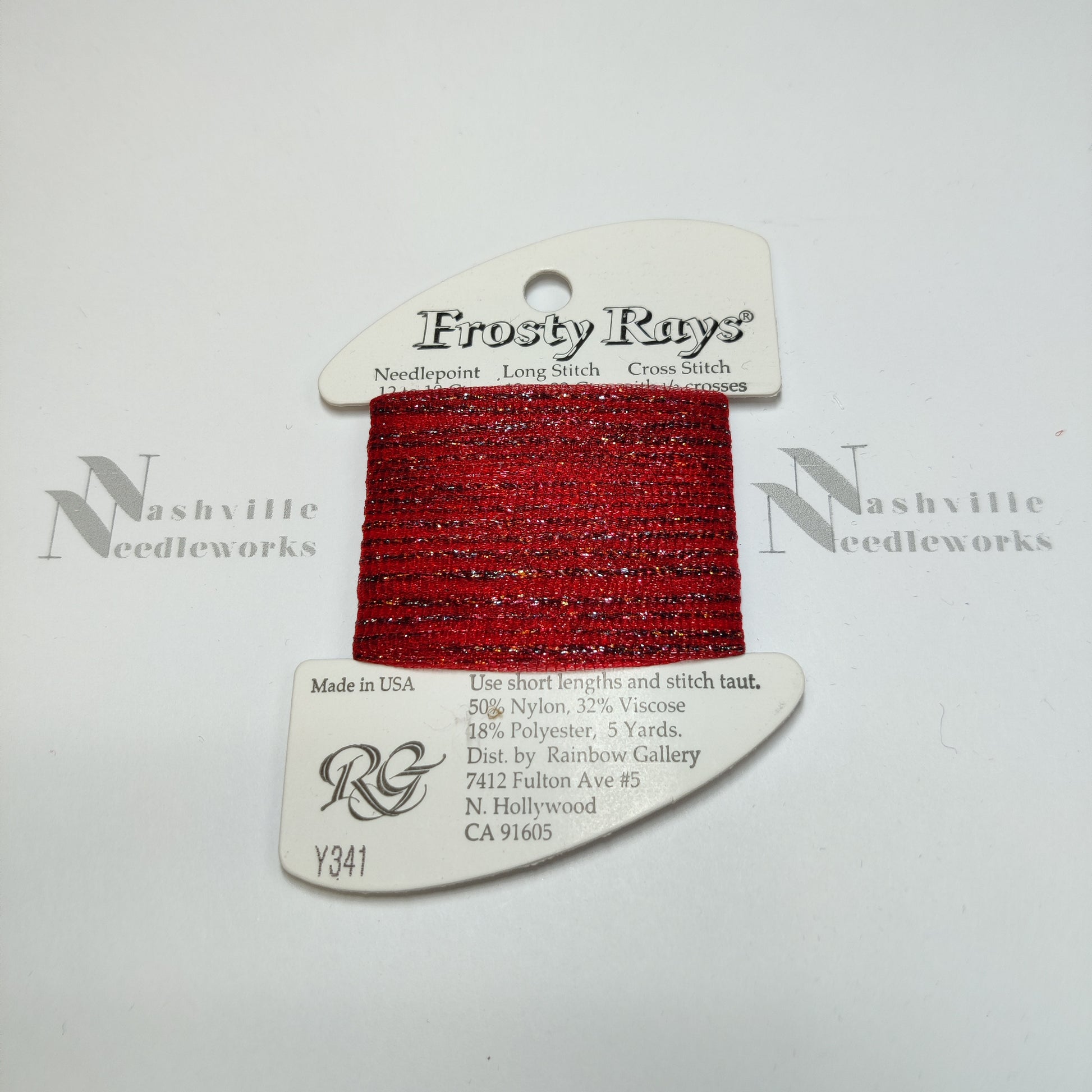 Frosty Rays Y341 Xmas Red Sparkle Gloss
