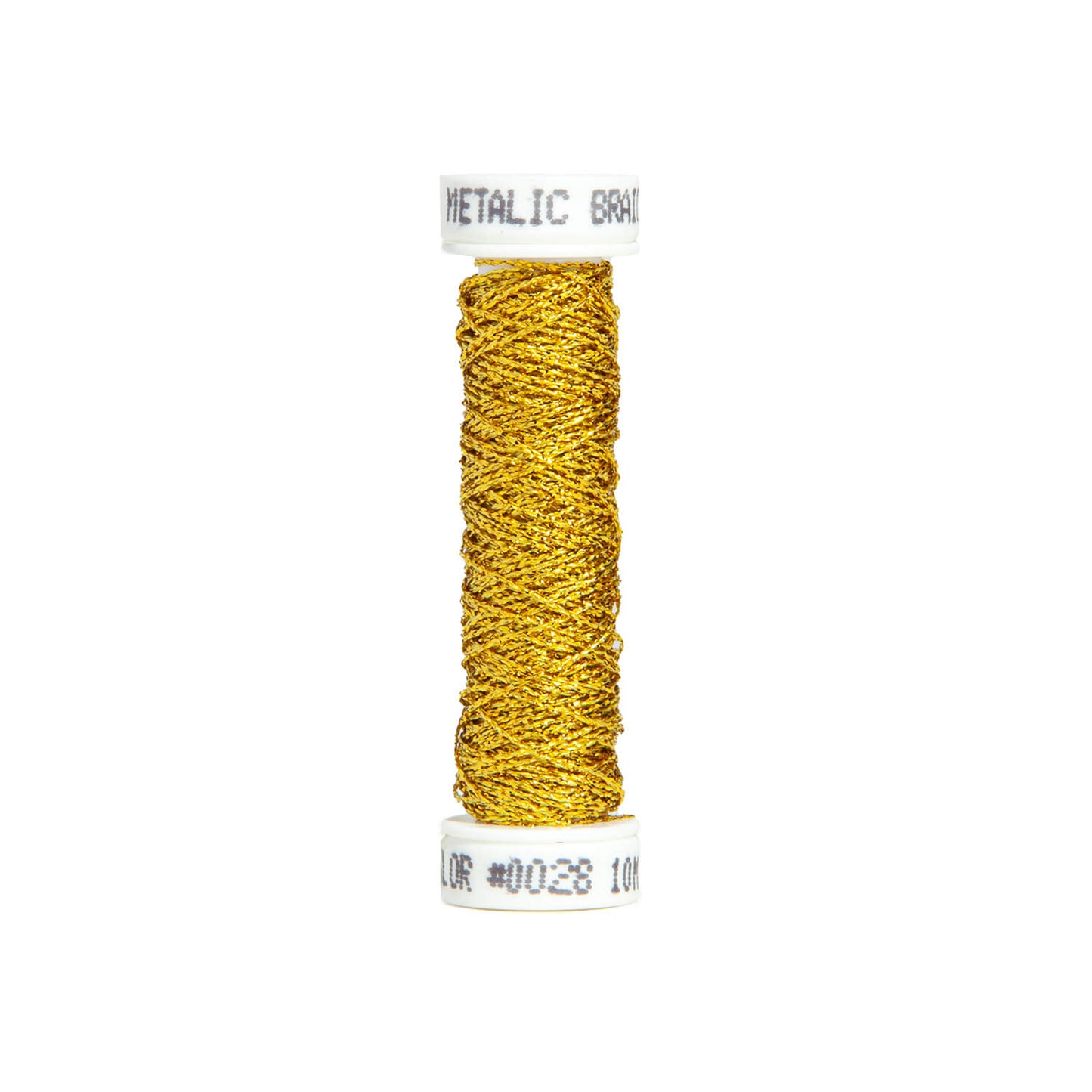 Au Ver a Soie Metallic Braid #028 Brassy Gold