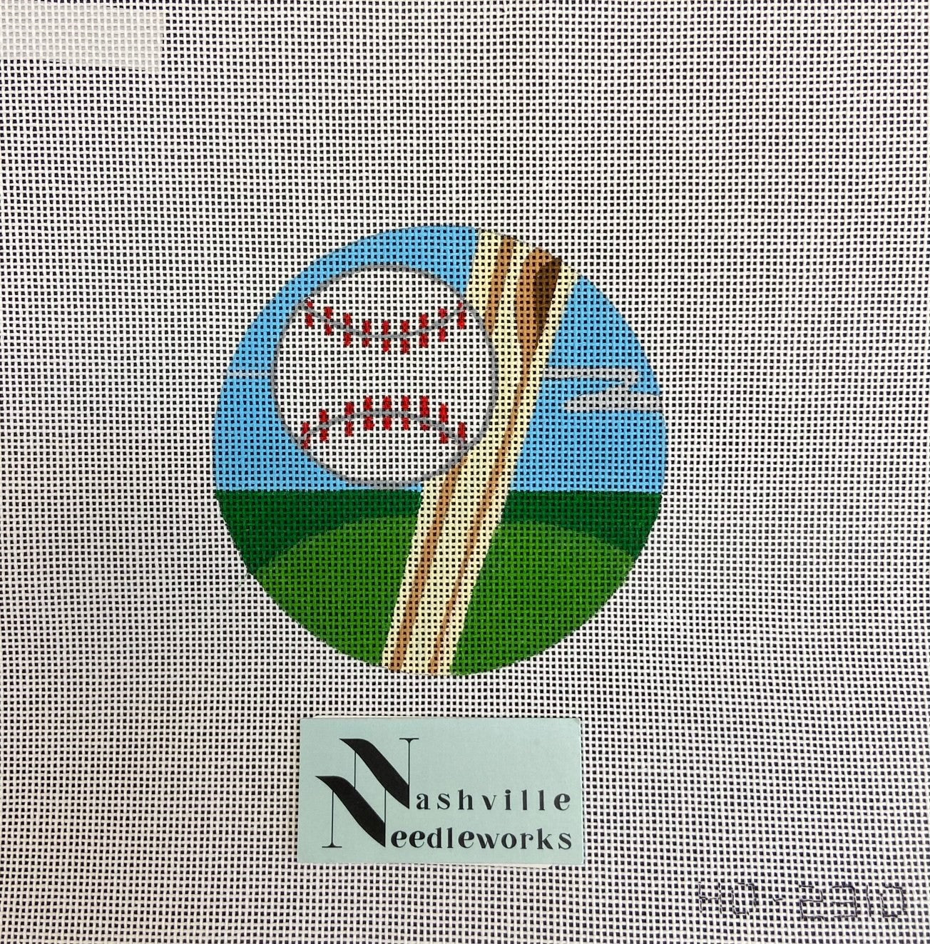 Baseball Round Ornament