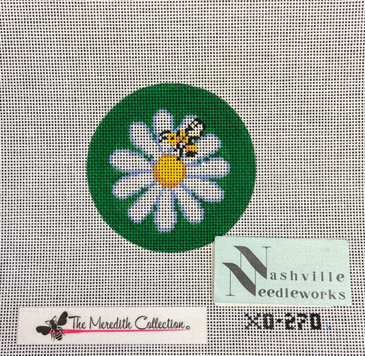 The Meredith Collection XO-270 
Bee & Daisy Ornament or Coaster