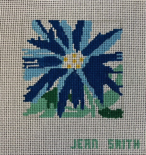 JeanSmith 113L SmallBlueSplashFlower