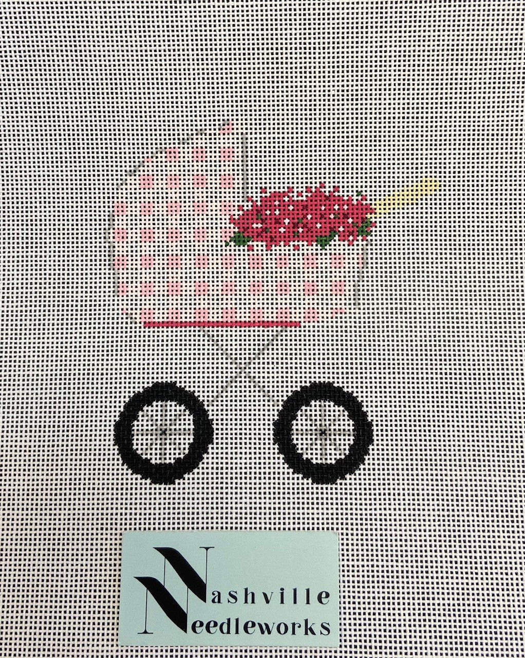 Stitch Style SS0101 Pink Hydrangea Baby Carriage