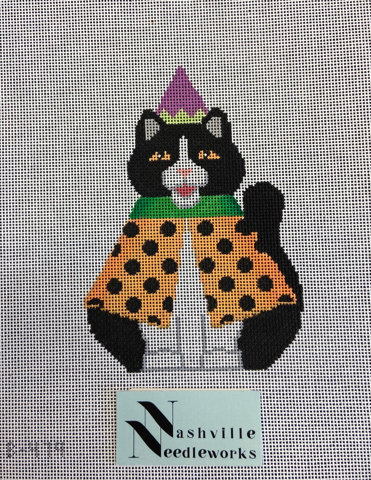 Cat In Polka-Dot Cape
