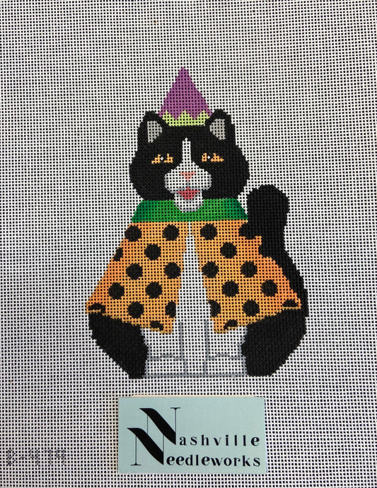 Cat In Polka-Dot Cape