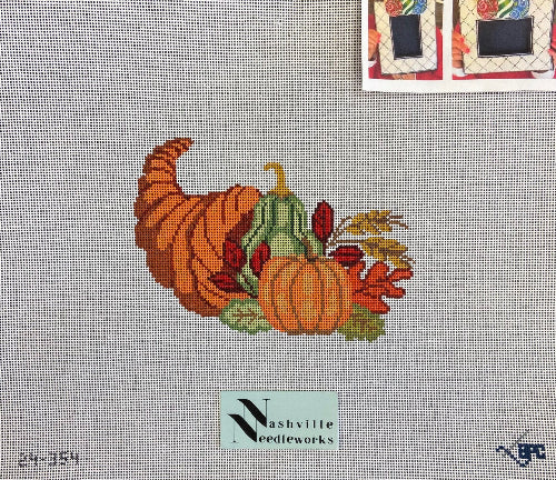 Blueberry Point Canvas 24-354 
Cornucopia Frame Attachment/Can Be Used as Ornament or Attached to Magnetic Frame Canvas #24-346