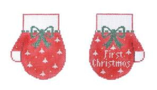Kathy Schenkel Designs 1st Christmas Mittens (Red) CO636
