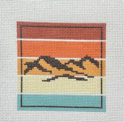 Fire and Iris Multi Color Mountain Sign FI-095M