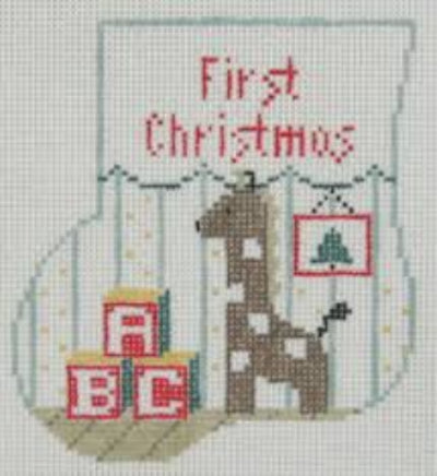 Kathy Schenkel Designs First Christmas Mini Sock CM293