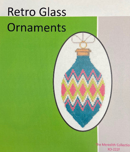 The Meredith Collection XO-222F 
Vintage Ornament (Teal/Pink/Lime)