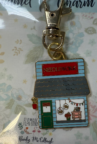 FlamingoToes NeedleworkEnamelCharm