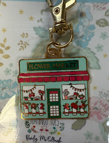 FlamingoToes FlowerMarketEnamelCharm