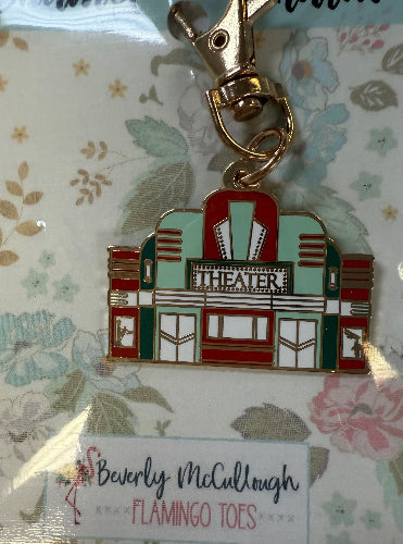 FlamingoToes TheaterEnamelCharm