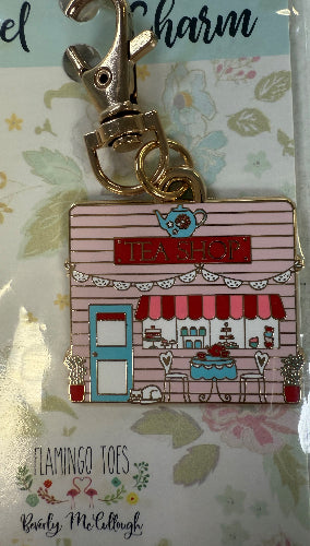 FlamingoToes TeaShopEnamelCharm