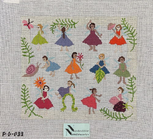 JL Canvas Co P-D-033 Woodland Fairies