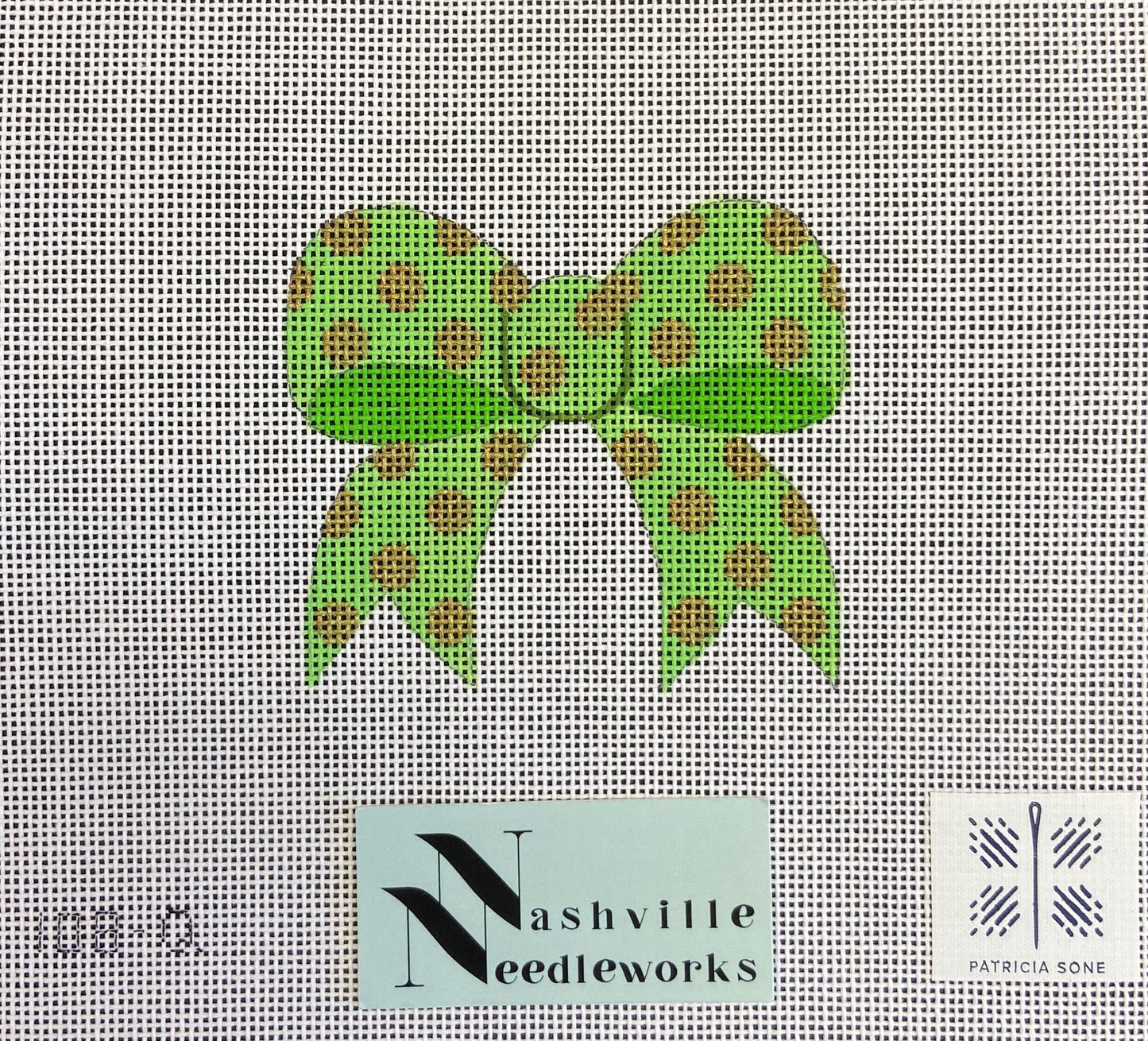 Patricia Sone 108-Q Green Polka Dot Bow