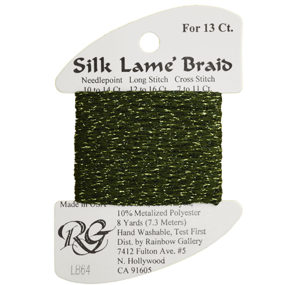 Silk Lame 13 - LB64 Deep Avocado
