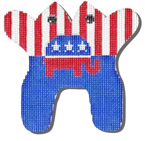 CBK Needlepoint Collections Edie & Ginger Republican Frog Frame Weight
M-150