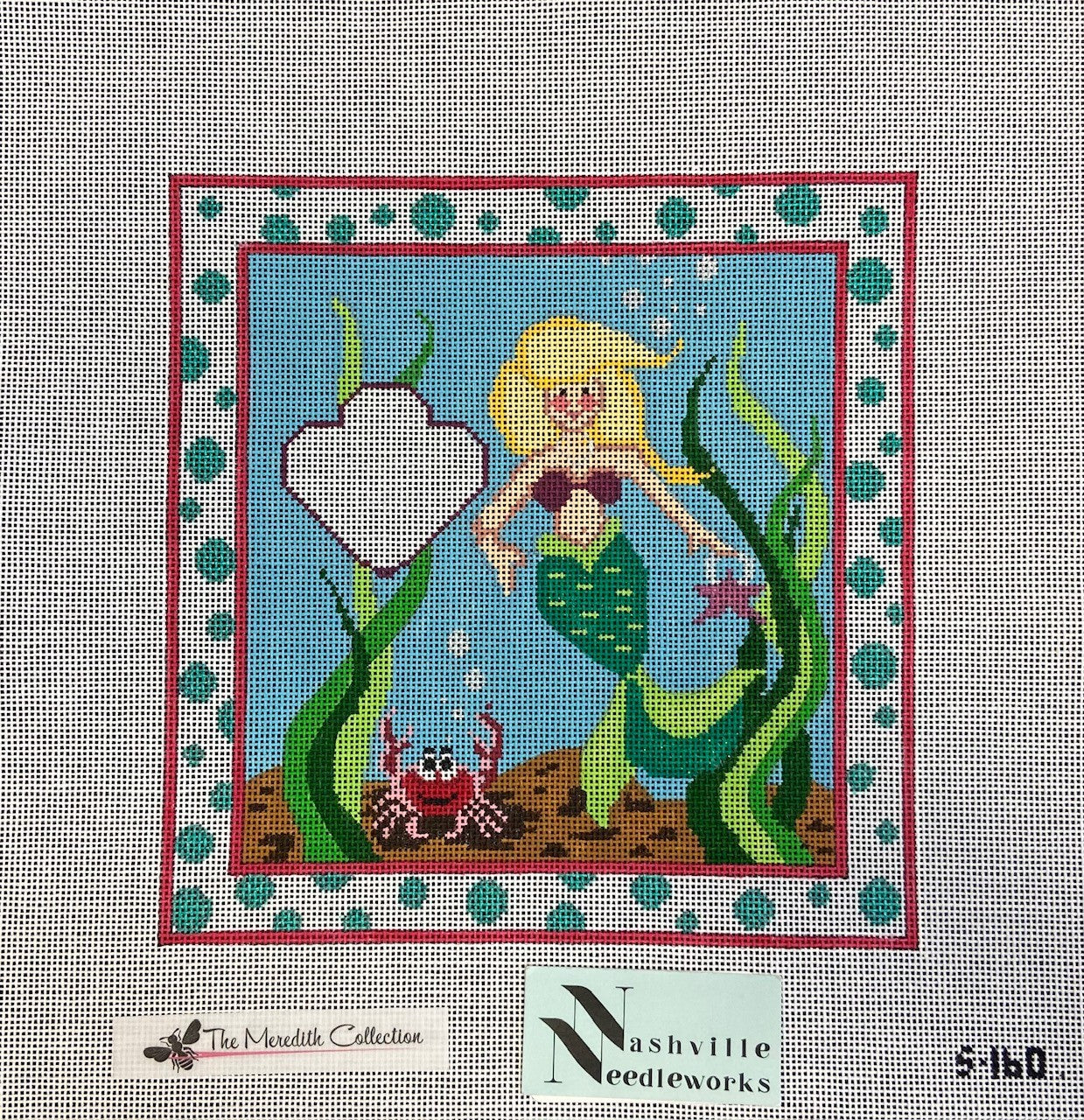 The Meredith Collection Tooth Fairy Pillow Mermaid with Shell Pocket 
S-160