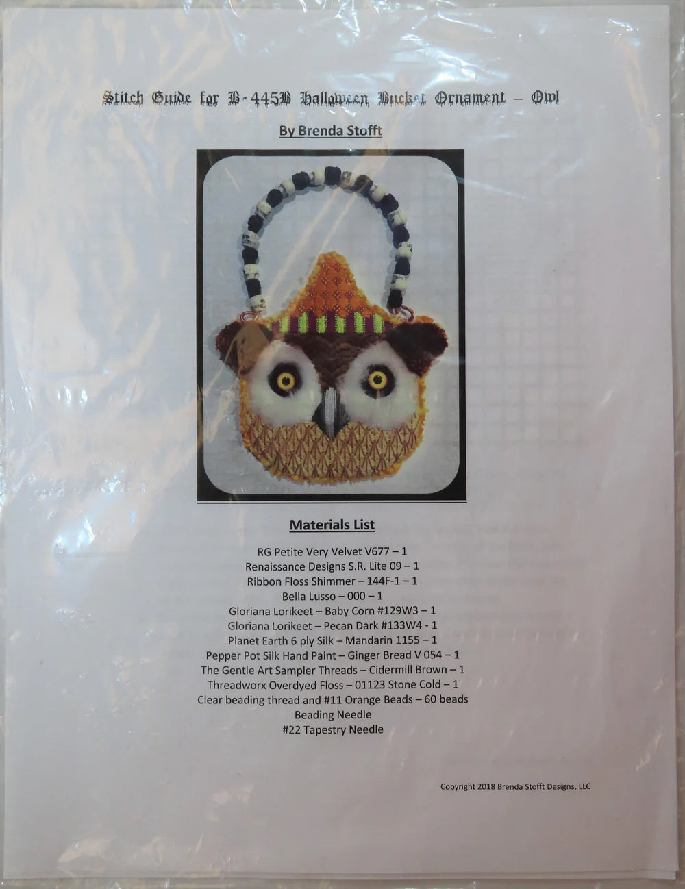 Halloween Bucket Ornament-Owl