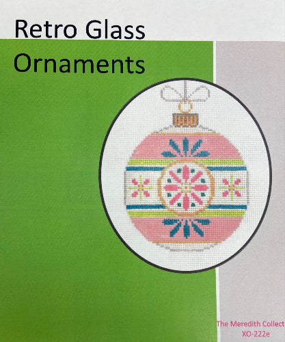 The Meredith Collection XO-222e 
Vintage Ornament (Round Pink/Blue)