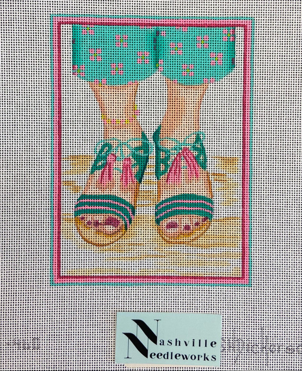 Here's Looking at Shoe Tassel-Tie Sandals
