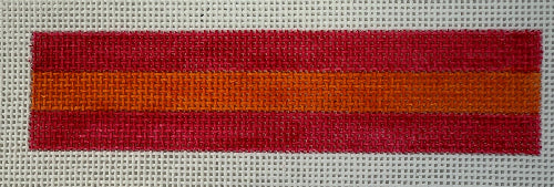 VallerieNeedlepointGallery KF-05 Pink/OrangeKeyFob