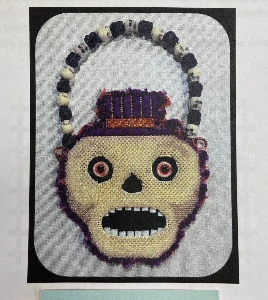 Halloween Bucket Ornament-Skull