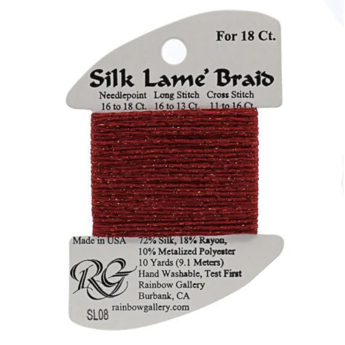 Silk Lame 18 - SL08 Red