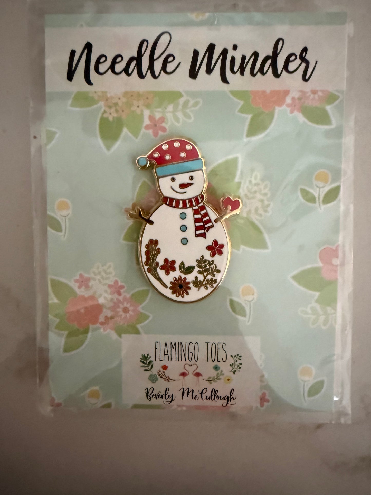 FlamingoToes SweetSnowmanNM SweetSnowmanNeedleMinder