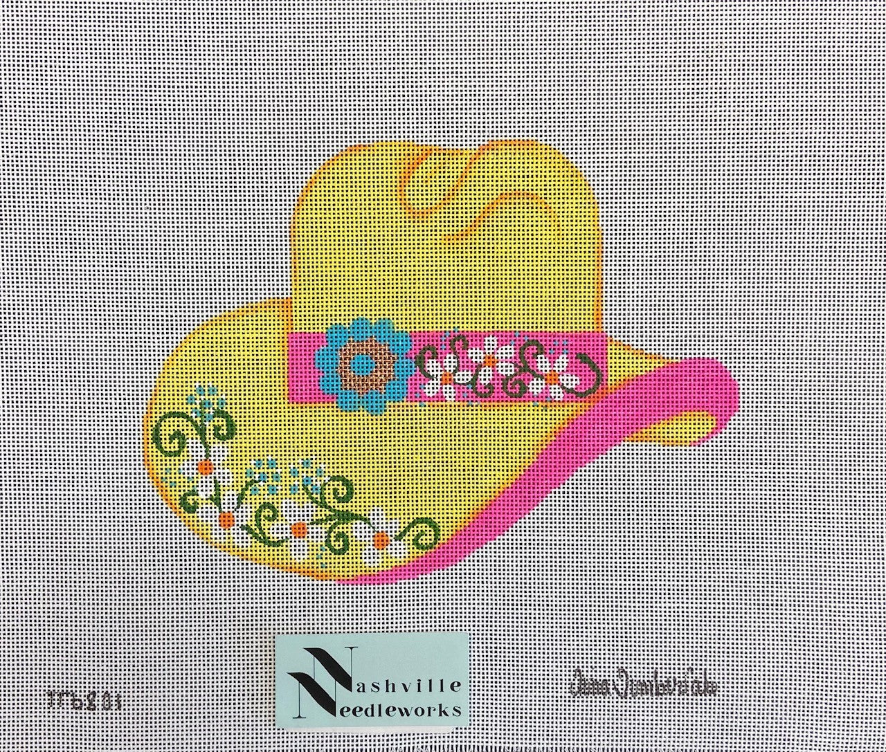 Tina Timberlake Spring Hat with Flowers-Large TT-6801