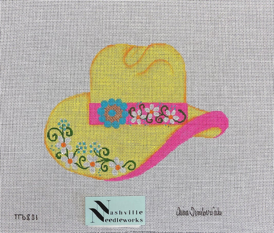 Tina Timberlake Spring Hat with Flowers-Large TT-6801