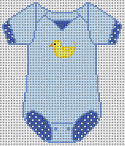 The Meredith Collection Baby Onesie Blue XO-183b