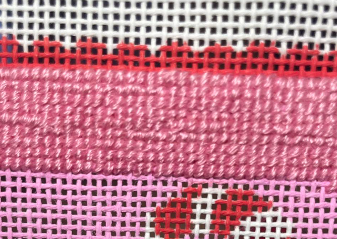 Bumpy Needlepoint? Make sure you end your thread properly
