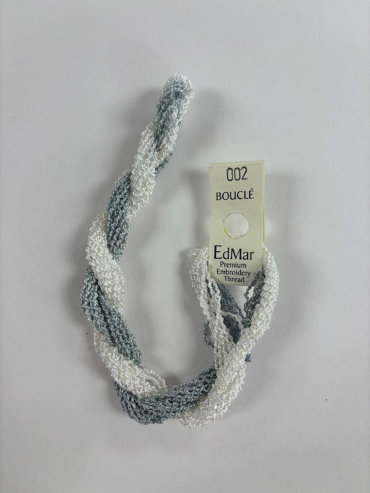 Bouclé - 002 Light Gray & White