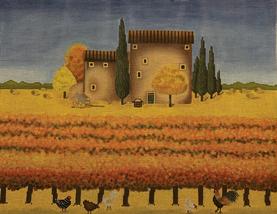 Cooper Oaks Needlepoint Lowell Herrero Autumn Landscape LH-8028