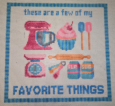 Lucky Lotus Needlepoint LLN-040 
These Are A Few Of My Favorite Things - Baking
