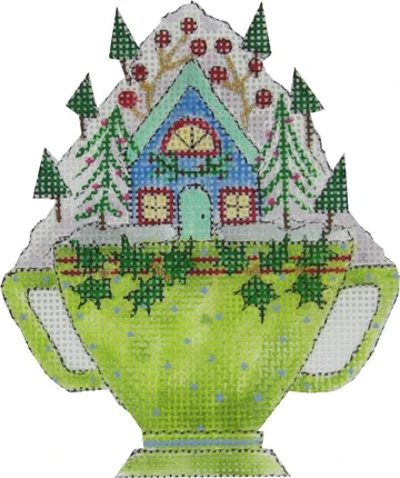 Teacup with Blue House COC-103C (TS)