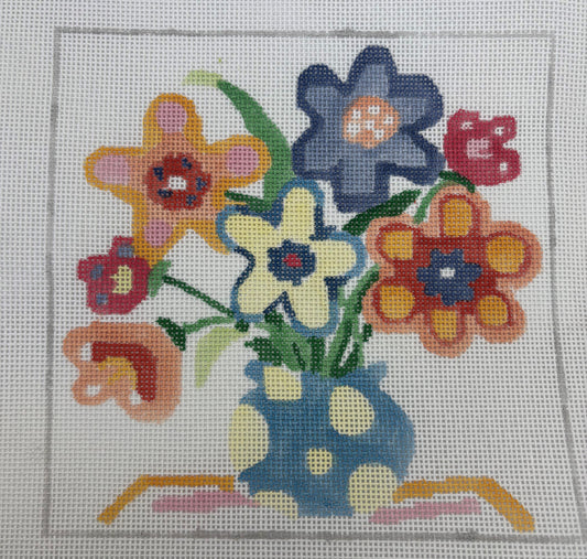 Assortment of Jean Smith Flower Canvases