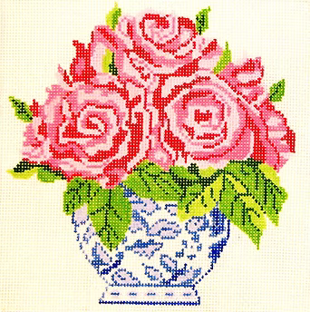 108B (TS) Sm Vases of Roses