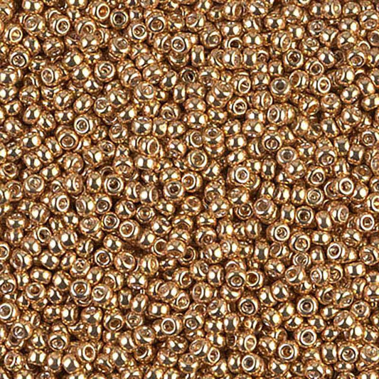 Size 11 Seed Bead #1053 Galvanized Yellow Gold