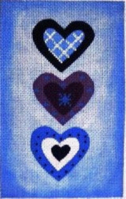 Chris Lewis Distributing CAB1181 
3 Vertical Blue Hearts