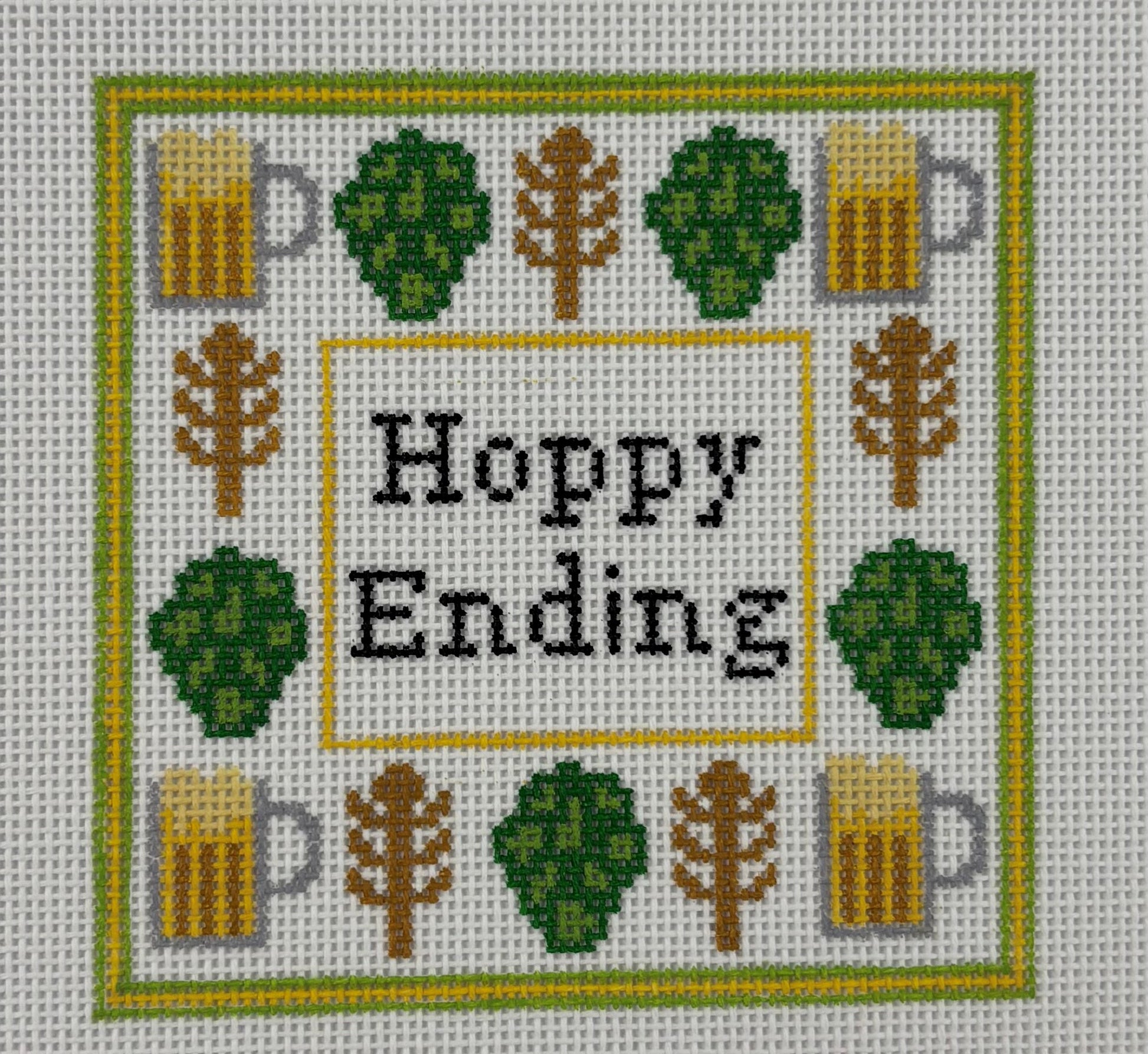 Mopsey Design Needlepoint
Drink Coasters
Hoppy Ending MD.GHN-25